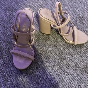 SHEIN, light pink heels, size 5.5